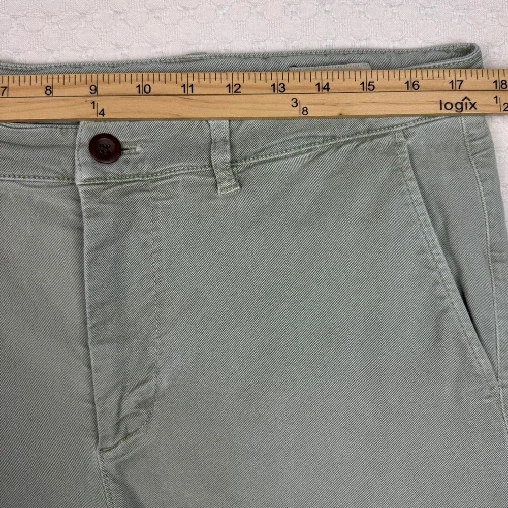 Faherty Coastline Premium Chino Tailored Fit Men 34x32 (fit 34x30) Green Stretch